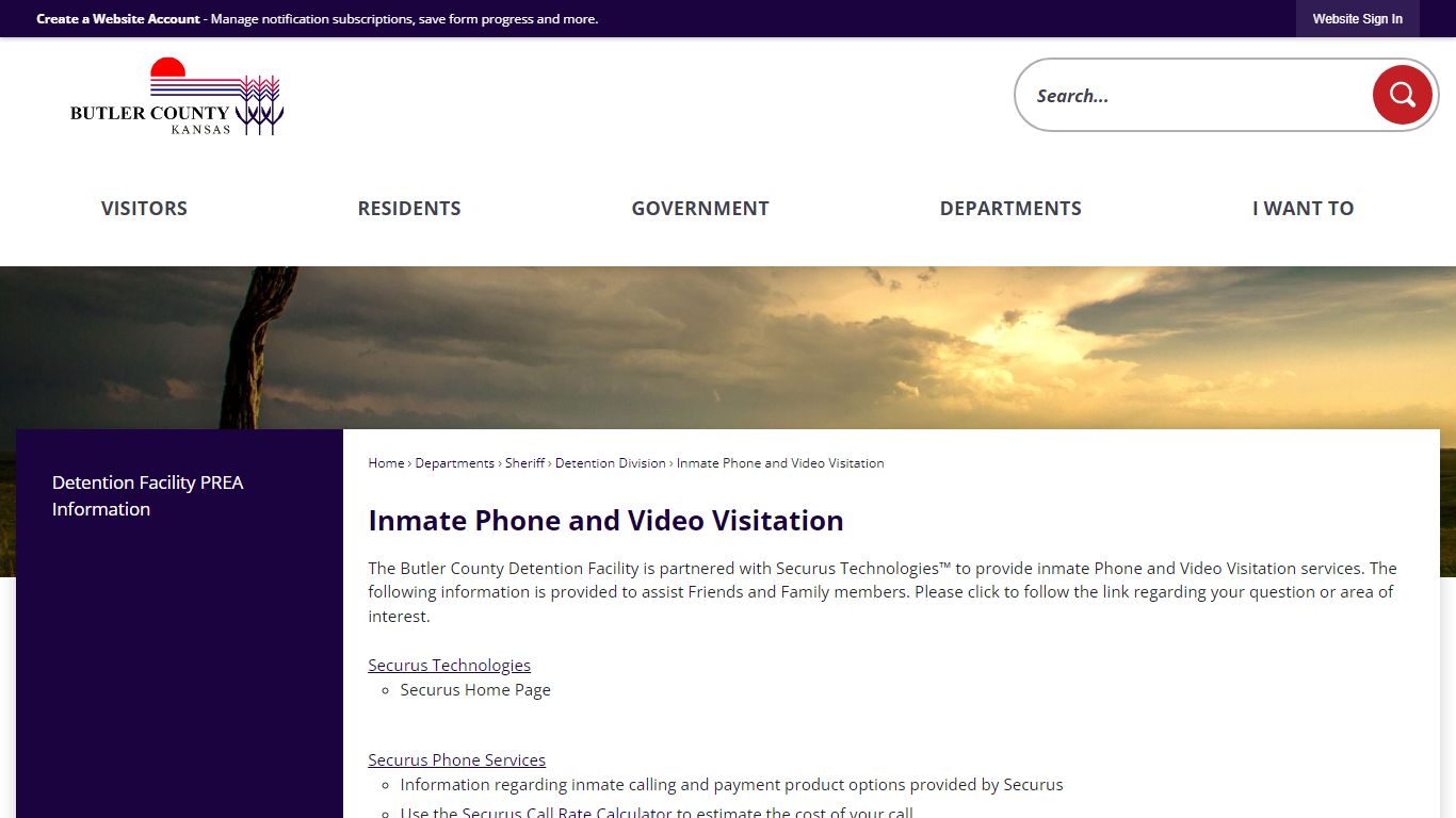 Inmate Phone and Video Visitation | Butler County, KS - Official Website